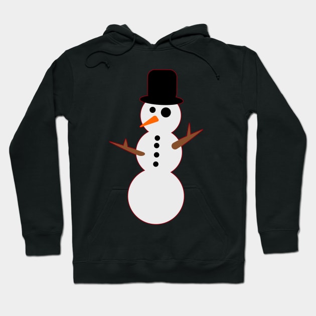 Time for a Winter Snowman Friend Hoodie by fuzzydragons